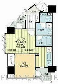 東京都目黒区青葉台４丁目(賃貸マンション1LDK・2階・36.14㎡)の写真 その2