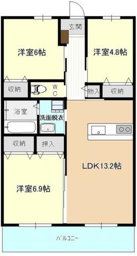 同じ建物の物件間取り写真 - ID:208009255363