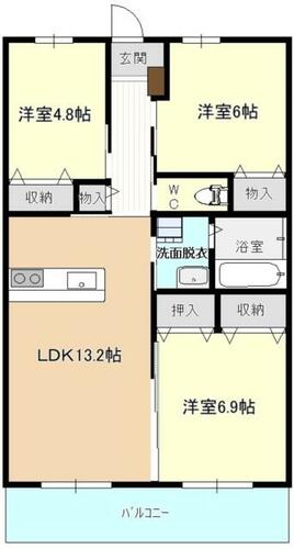 同じ建物の物件間取り写真 - ID:208009255375