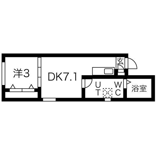愛知県名古屋市西区栄生３丁目(賃貸マンション1LDK・2階・26.07㎡)の写真 その2