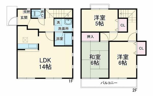 グリーンガーデン 2｜神奈川県横浜市都筑区北山田２丁目(賃貸アパート3LDK・1階・75.35㎡)の写真 その2