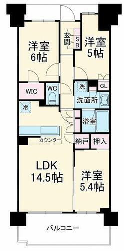 同じ建物の物件間取り写真 - ID:214055875214