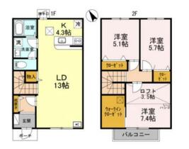 レオントポディウム　Ｉ番館  ｜ 兵庫県姫路市飾磨区阿成渡場（賃貸アパート3LDK・1階・85.26㎡） その2