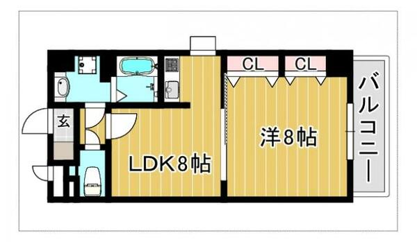 ライフイン姪浜 503｜福岡県福岡市西区姪の浜５丁目(賃貸マンション1LDK・5階・40.00㎡)の写真 その1