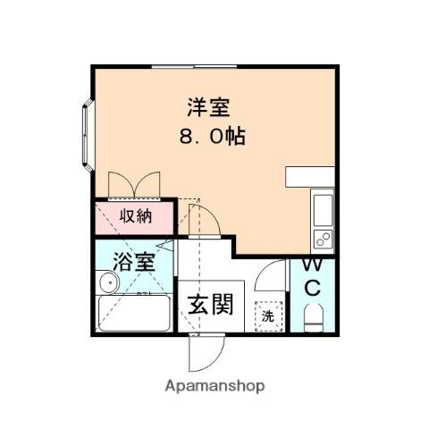 ファシーネ横田 205｜富山県高岡市横田本町(賃貸アパート1R・2階・25.66㎡)の写真 その2