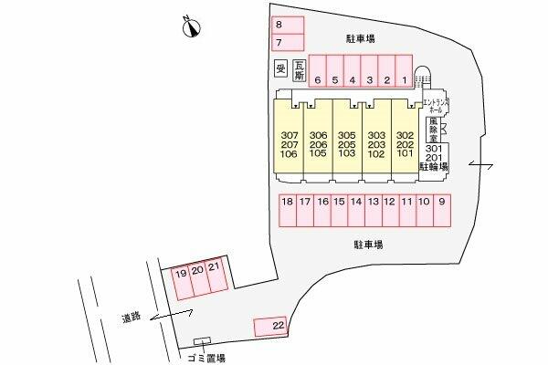 愛知県犬山市大字羽黒字古市場(賃貸マンション1LDK・3階・48.20㎡)の写真 その4