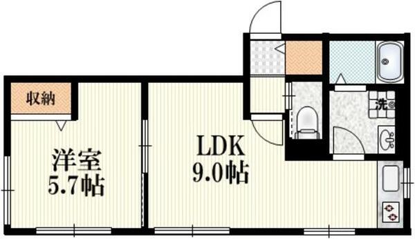 アチサイム 101｜東京都立川市幸町５丁目(賃貸アパート1LDK・1階・35.72㎡)の写真 その2