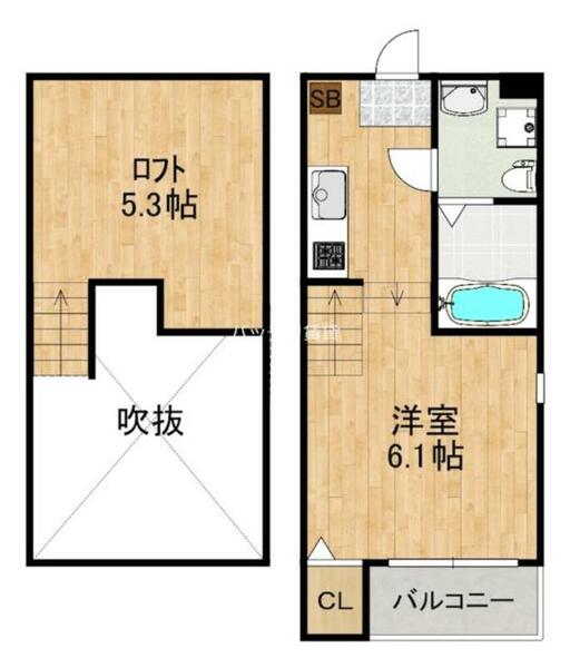 ベラコスタ姪浜｜福岡県福岡市西区姪の浜１丁目(賃貸アパート1K・1階・19.51㎡)の写真 その2