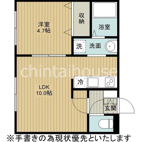 北海道江別市野幌若葉町(賃貸マンション1LDK・3階・32.50㎡)の写真 その2