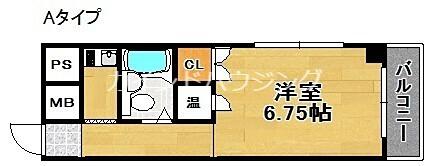 大阪府大阪市住之江区平林南２丁目（マンション）の賃貸物件の間取り