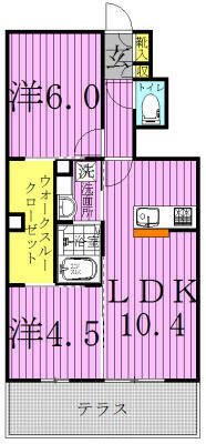 ＭＡＩＳＯＮ　ＲＥＶＥ 102｜千葉県柏市大室(賃貸アパート2LDK・1階・50.17㎡)の写真 その2