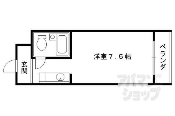 第２京都メゾンベルジュ西京極 302｜京都府京都市右京区西京極北裏町(賃貸マンション1K・3階・23.00㎡)の写真 その2