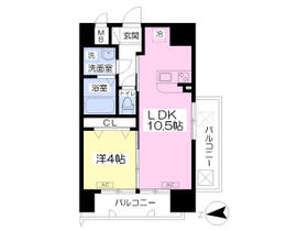 エクセルコートⅠ 701 ｜ 愛媛県松山市勝山町１丁目（賃貸マンション1LDK・7階・37.50㎡） その2
