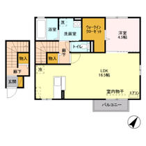 サンロイヤル　Ｂ 202 ｜ 新潟県新潟市東区東明５丁目（賃貸アパート1LDK・2階・56.88㎡） その2