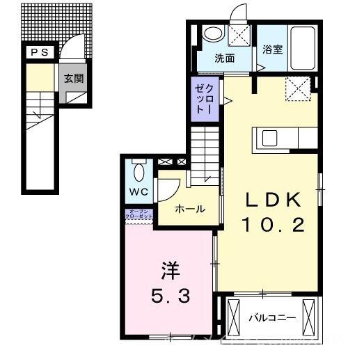 同じ建物の物件間取り写真 - ID:223031864381