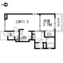 京都府京都市伏見区醍醐御陵東裏町（賃貸アパート1LDK・1階・37.13㎡） その2