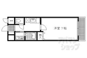 京都府京都市左京区岩倉幡枝町（賃貸アパート1K・1階・25.52㎡） その2