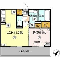 熊本県熊本市東区長嶺南８丁目（賃貸アパート1LDK・1階・40.05㎡） その2