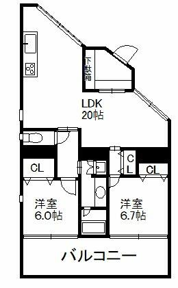 同じ建物の物件間取り写真 - ID:226064760683