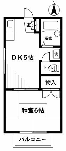 ホワイトハウス S｜東京都調布市飛田給２丁目(賃貸アパート1DK・2階・26.00㎡)の写真 その2