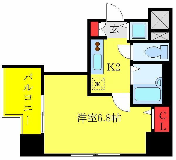 スパシエグラフィカレジデンス 201｜東京都板橋区本町(賃貸マンション1K・2階・22.20㎡)の写真 その2