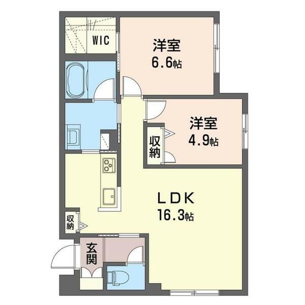 フォルモーサ 00105｜埼玉県さいたま市西区大字指扇(賃貸マンション2LDK・1階・62.28㎡)の写真 その2