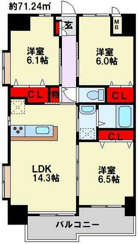 同じ建物の物件間取り写真 - ID:240028271784