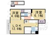 京都市山科区音羽稲芝 2階建 築5年のイメージ