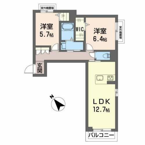 同じ建物の物件間取り写真 - ID:225004784816