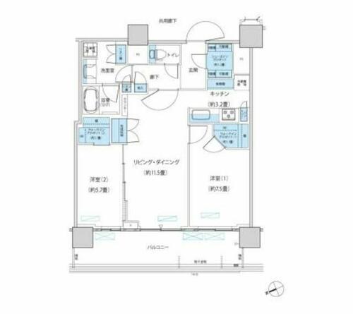 同じ建物の物件間取り写真 - ID:212042464530