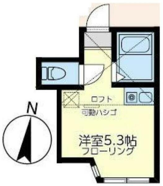 ユナイト日ノ出ルモンド 203｜神奈川県横浜市西区西戸部町１丁目(賃貸アパート1R・2階・12.38㎡)の写真 その2