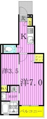 フェリーチェ２｜東京都足立区扇１丁目(賃貸アパート1SK・1階・31.65㎡)の写真 その2