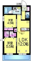 へーベルメゾンわびすけ 303 ｜ 千葉県船橋市本中山６丁目（賃貸マンション2LDK・3階・54.30㎡） その2