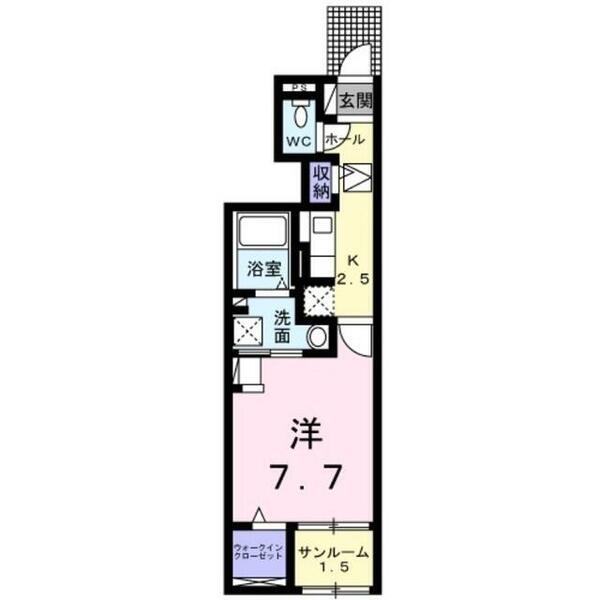 ドミールイン小呂｜愛知県岡崎市小呂町字ミタライ(賃貸アパート1K・1階・31.66㎡)の写真 その2