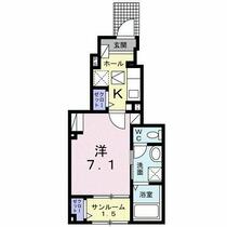 ヴィラージュ　フェリス 102 ｜ 富山県富山市中島１丁目（賃貸アパート1K・1階・29.72㎡） その2