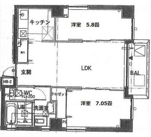 同じ建物の物件間取り写真 - ID:211047002486