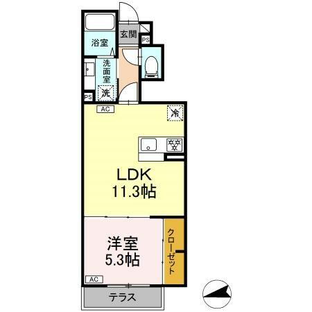 （仮）東野川１丁目ＰＪ　Ａ棟 103｜東京都狛江市東野川１丁目(賃貸アパート1LDK・1階・39.55㎡)の写真 その2