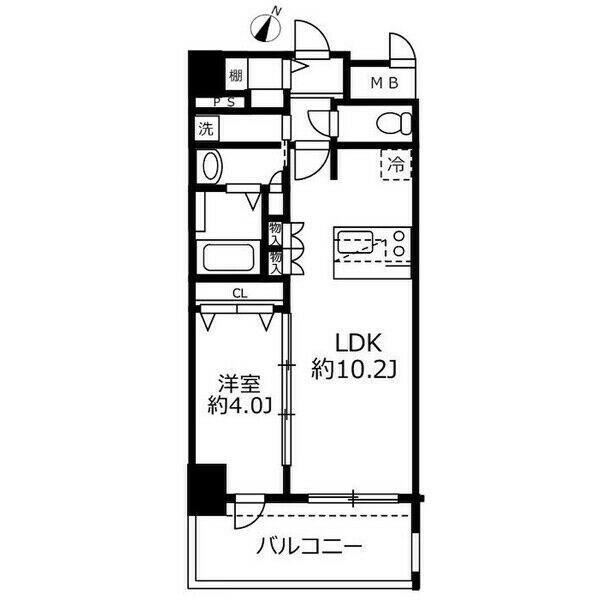 愛知県名古屋市中区新栄２丁目(賃貸マンション1LDK・15階・36.29㎡)の写真 その2