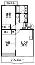 セレス富塚 202 ｜ 静岡県浜松市中央区富塚町（賃貸マンション2LDK・2階・55.34㎡） その2