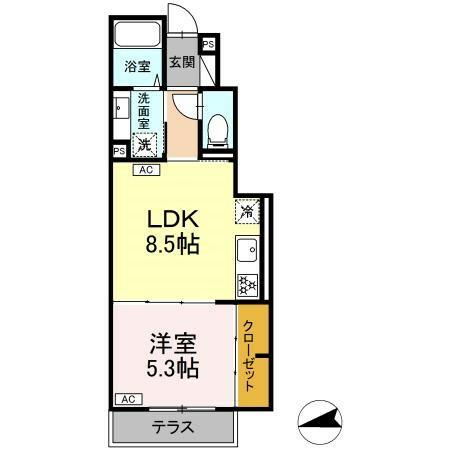 （仮）東野川１丁目ＰＪ　Ａ棟 106｜東京都狛江市東野川１丁目(賃貸アパート1LDK・1階・35.64㎡)の写真 その2