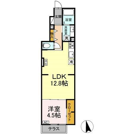 （仮）東野川１丁目ＰＪ　Ｂ棟 102｜東京都狛江市東野川１丁目(賃貸アパート1LDK・1階・42.82㎡)の写真 その2