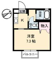 ヴィラージュ A0201 ｜ 鳥取県米子市旗ヶ崎５丁目（賃貸アパート1K・2階・22.77㎡） その2