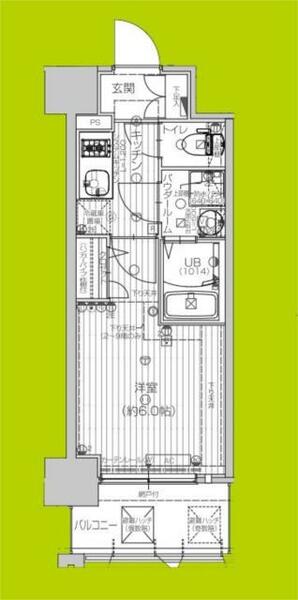 エスリード弁天町ルシェンテ｜大阪府大阪市港区市岡１丁目(賃貸マンション1K・8階・21.09㎡)の写真 その2