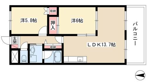 同じ建物の物件間取り写真 - ID:223031372444