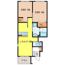 アールプレイス  ｜ 岐阜県瑞穂市本田（賃貸アパート2LDK・1階・53.72㎡） その2