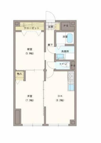 ２１北堀江（トニーワンキタホリエ） 0902｜大阪府大阪市西区北堀江１丁目(賃貸マンション2DK・9階・51.30㎡)の写真 その2