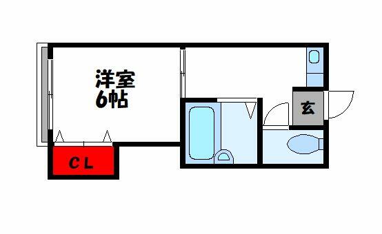 福岡県飯塚市有安(賃貸アパート1K・2階・20.00㎡)の写真 その2