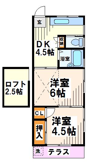 東京都府中市清水が丘２丁目(賃貸アパート2DK・1階・33.13㎡)の写真 その2