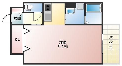 ＲＥＶＩＴＡ加島｜大阪府大阪市西淀川区竹島４丁目(賃貸アパート1R・3階・22.70㎡)の写真 その2