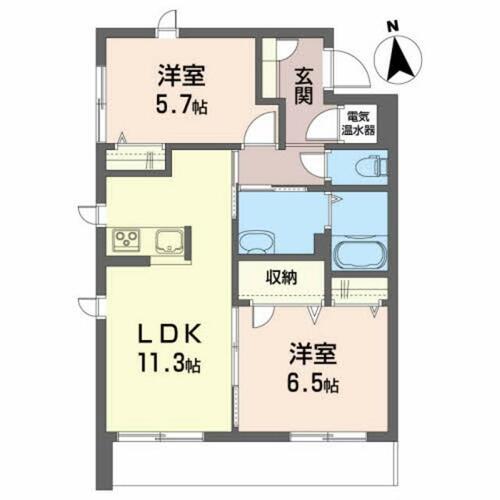 同じ建物の物件間取り写真 - ID:203001493179